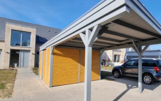 Designcarport modern aus Holz in Hamburg