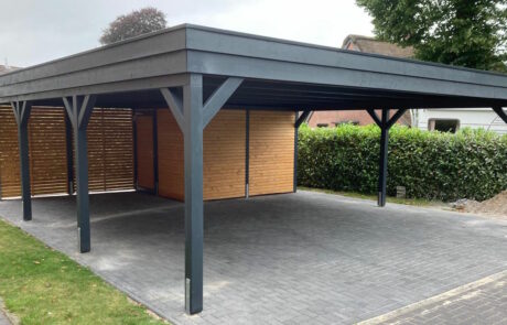 Flachdachcarport in Ahrensburg