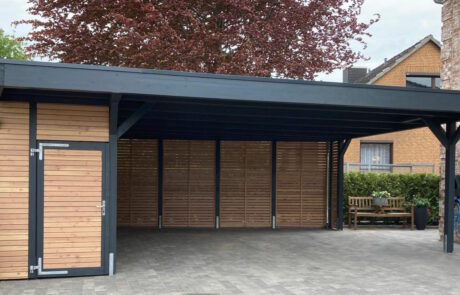 Flachdachcarport in Hamburg
